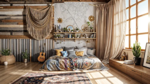 bedroom-decoration-ideas-calm-sanctuary. bedroom decoration ideas with layered bedding soft lighting and indoor plants