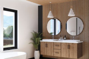small room decoration ideas with mirrors vertical shelves and light colors to maximize space