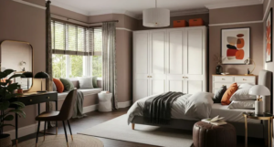 complete bedroom decoration guide 2026 with plants mirror layered bedding and warm lighting