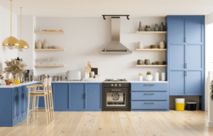 complete kitchen decoration overview showing lighting cabinets countertops and accessories in a transitional style kitchen 2026