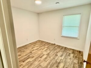 Eco-friendly cork flooring idea for a sustainable home office