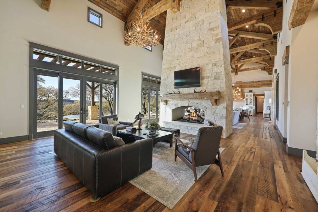 modern farmhouse living room
